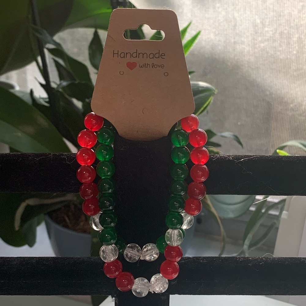 Christmas Bead Bracelet Set 🎄
